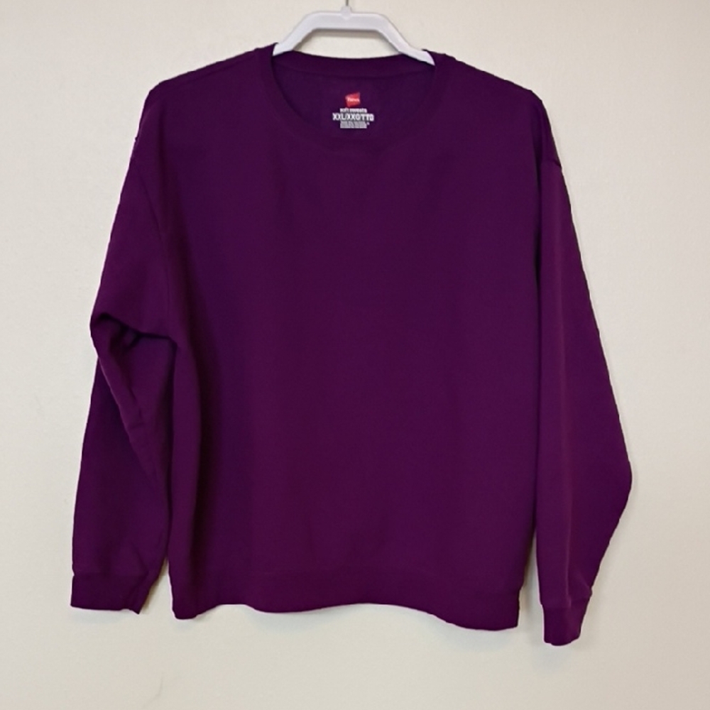 Hanes Rich Purple Crewneck Sweater